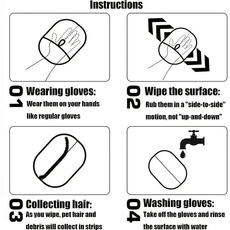 FurGone ProSwipe™ Premium Pet Hair Removal Glove